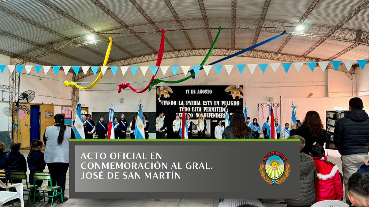 ACTO OFICIAL EN CONMEMORACIÓN AL GRAL. JOSÉ DE SAN MARTÍN