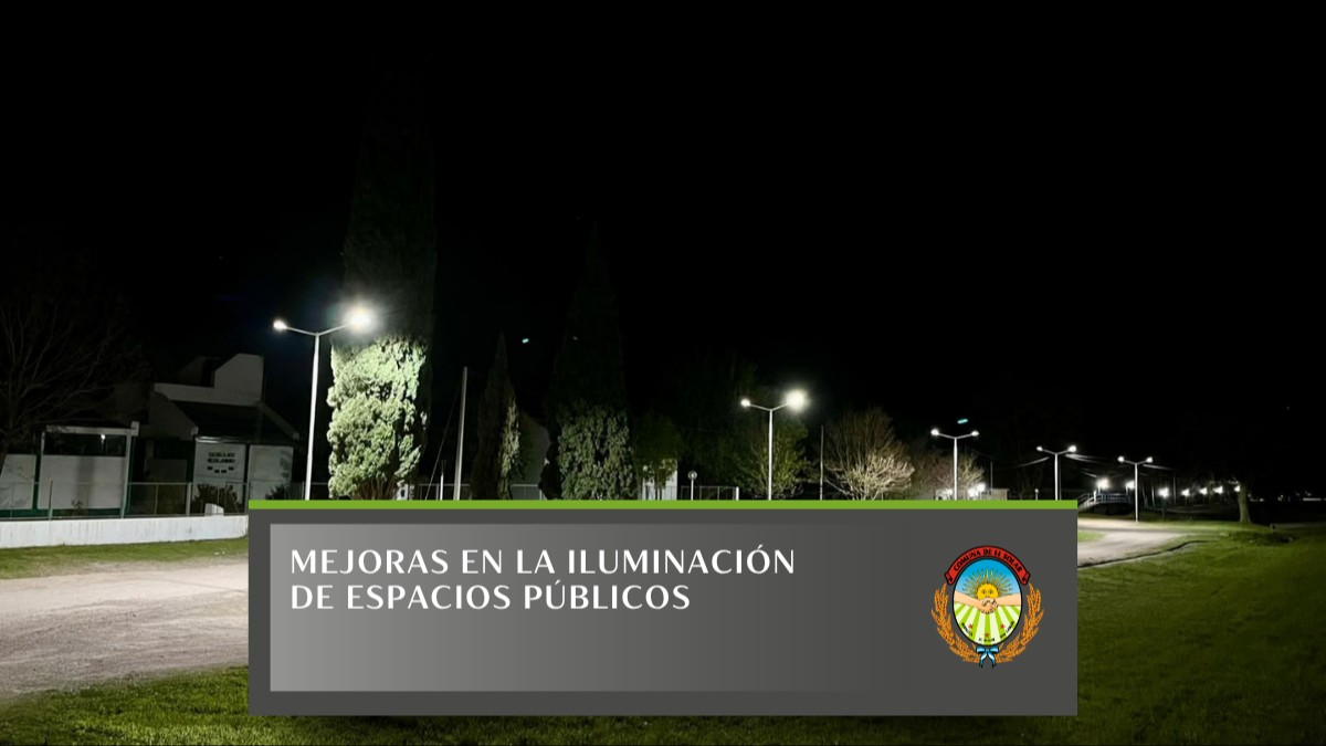MEJORAMIENTO EN LA ILUMINACIÓN EN ESPACIOS PÚBLICOS